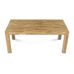 Jídelní stůl 180x90x75, masiv dub bílý, povrchová úprava olejem, nohy 10x10 cm