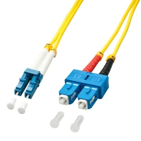 Lindy žlutá / Optický patchkabel duplexní / LC/SC / Singlemode OS2 / 9/125 µm / 10 m (47474)