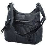 Stylová dámská koženková crossbody kabelka Palmira, tmavě modrá