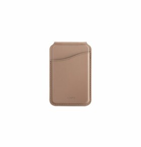 Uniq Coehl Esme Magnetické pouzdro na karty s kompaktním zrcátkem a stojánkem na mobilní telefon hnědá (8886463687390)