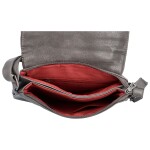 Stylová dámská crossbody taška s ozdobnými zipy Elsa, šedá