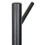 Věšák dřevěný stojanový, masiv bambus, černá + zlatá barva