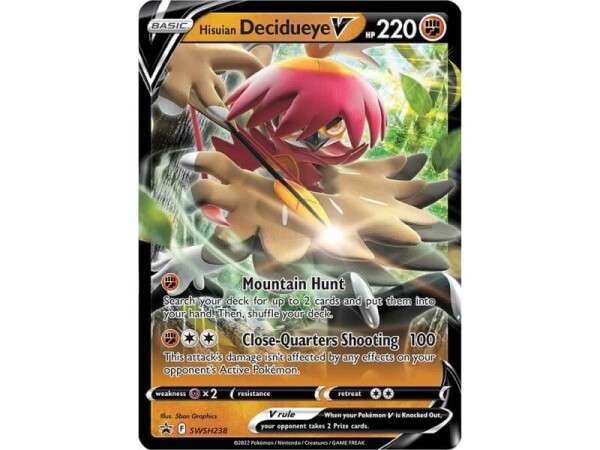 Pokémon karta Hisuian Decidueye V