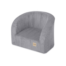PLUSH NEST PLUSH NEST Dětské sedátko z prémiového šedého manšestru