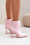 Lakované Boty Na Špičce Růžové Seliri 41
