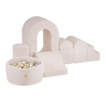 PLUSH NEST PLUSH NEST Hrací hrad s bazénem a 150 míčky Krémový beránek