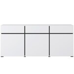 Komoda Cross 3D3S bílá/černá