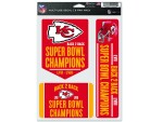 Samolepka Kansas City Chiefs NFL Super Bowl LVIII Champions Set (3 ks)% 1 ks
