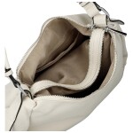 Trendy dámská koženková kabelka na rameno Magdalena, béžová