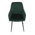 Jídelní židle, zelená, sametová látka, DCH-215 GRN4