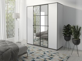 Šatní skříň Oslo I Barva korpusu: Bílá, Rozměry: 180 cm