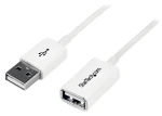 StarTech Kabel USB 2.0 A (M) - A (F) 1m bílá / Prodlužovací kabel / 480 Mbit/s (USBEXTPAA1MW)
