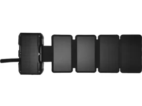 Sandberg Solar 5-Panel Powerbank černá / bezdrátové nabíjení / USB-A/C / 27000mAh / 15W / IP54 / LCD displej (421-06)