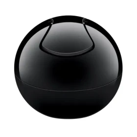 Spirella BOWL mini výklopný odpadkový koš 1 L komplet černý / plast (7610583151391)