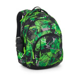 Studentský batohový 3-dílný set Bagmaster LINCOLN 25 A ZELENO-ČERNÝ (batoh,pouzdro)