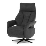 Relaxační křeslo, elektrické zabudované ovládání, šedá, látka, TV-B3973 GREY2