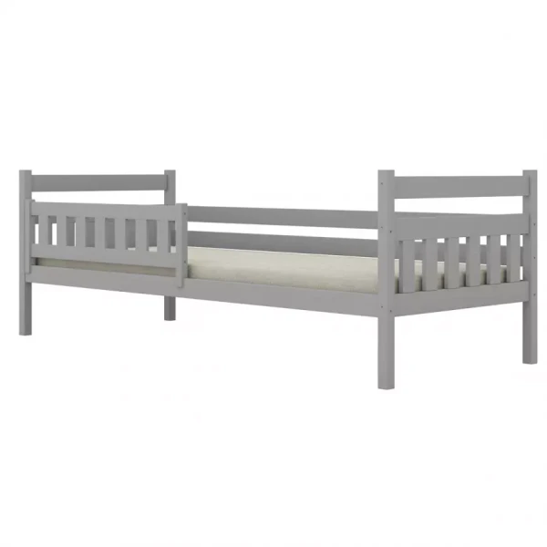 Postel Dawid standard + zábrana 80x180 šedá