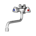 Mereo Dřezová nástěnná baterie s ramínkem trubkovým Ø16mm - 120 mm, chrom CBS301001M