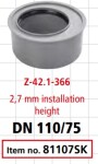 MIDAS Super krátká redukce DN 110/75 p6383