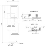 MEXEN - Grid otopný žebřík/radiátor dekorativní 1115 x 360 mm, 279 W, antracit W215-1115-360-00-66