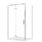 CERSANIT - SET C132 Sprchový kout Larga, levý, 120x90x195, chrom + vanička Tako S601-333