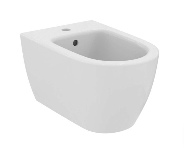 IDEAL STANDARD - i.Life O Závěsný bidet, s přepadem, otvor pro baterii, bílá T568101