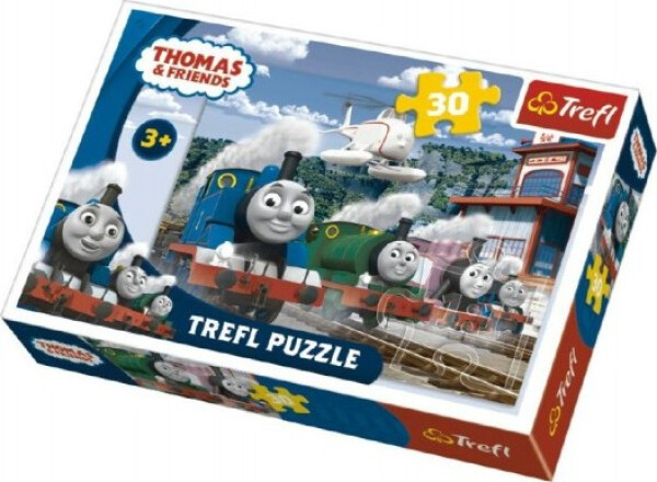 Trefl Puzzle Mašinka Tomáš - Závody na kolejích / 30 dílků