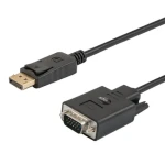 SAVIO CL-92 VGA - DisplayPort adaptér F-M černá (KABSAVMON0035)