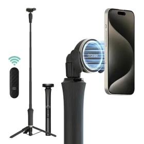 Araree Magfie Pod Pro černá / Selfie tyč a tripod / MagSafe / Bluetooth spoušť / 150 cm (AR60-01909A)