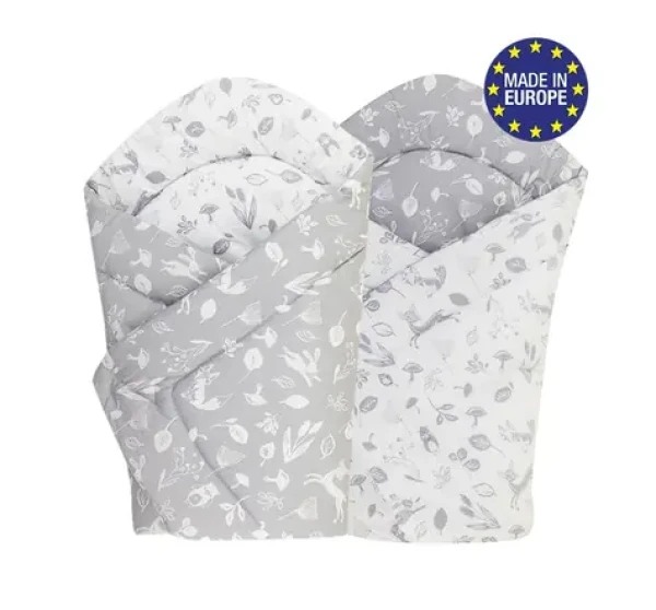 Bomimi Rychlozavinovačka soft oboustranná zvířátka, šedá (BO2206GRY010)