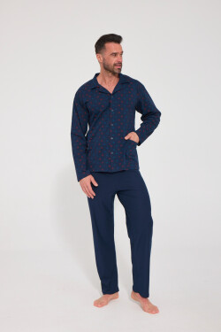 PÁNSKÉ PYŽAMO DR 114 model 22220214 - Cornette tmavě modrá XXL