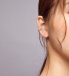 Elenys stříbrné náušnice přes jedno ucho Oslnivý třpyt