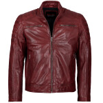 Pánská Kožená Bunda Red Classic Førge Brixton Červená Velikost: 3XL