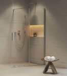 RAVAK - Roll Sprchová stěna Walk-In 100x195 cm, chrom/čiré sklo X9WVA0C00Z1