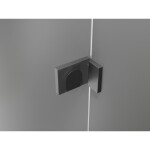 MEXEN/S - Lunar L sprchové dveře křídlové levé 70 cm, transparent, grafit kartáčovaná 834L-070-000-66-00-L