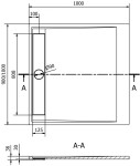 MEXEN - Amon obdélníková sprchová vanička SMC 100 x 90 cm, bílá 4F109010