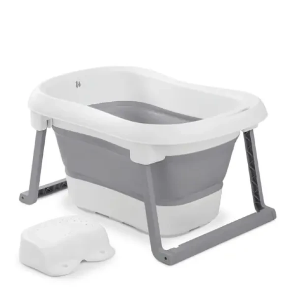 Hauck Vanička skládací XXL Wash N Fold, white/stone (HK727041)