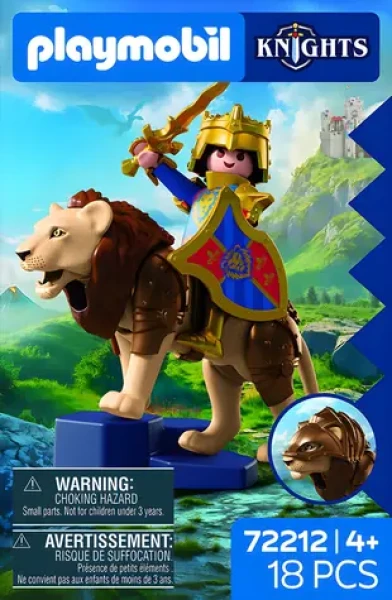 PLAYMOBIL Stavebnice Rytíři 72212 Lev se Zlatým rytířem