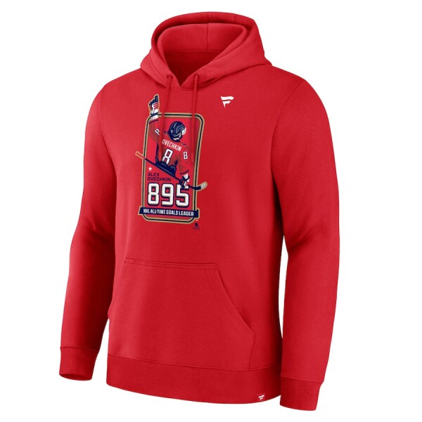 Fanatics Pánská mikina Alex Ovechkin #8 Washington Capitals NHL The GR8 Chase Locker Room Pullover Hoodie Velikost: S