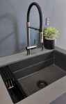 DEANTE - Magnetic antracitově metalická - Granitový dřez, jednokomorový ZRM_T10A