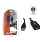 Wiretek Kabel USB2.0 A-A 5m prodlužovací, aktivní (A-M/A-F) (WBEE0)