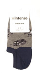 Dámské vzorované ponožky Intenso 1818 Cotton 35-40 grafit 38-40