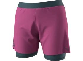 Alpine Pro Dynafit 2/1 dámské kraťasy, magenta - Dynafit Alpine Pro 2v1 dámské běžecké kraťasy Magenta vel. S