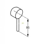 KLUDI - Bozz Ovládací páka Bozz, chrom 7461305-00