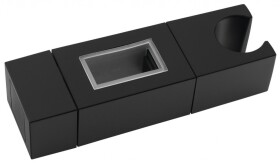 SAPHO - Držák pro sprchovou tyč 30x15, ABS/černá mat NDSC615