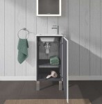 DURAVIT - L-Cube Umyvadlová skříňka 86x42x29 cm, levá, 1 dvířka, lesklá bílá LC6273L2222