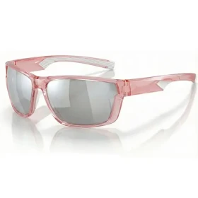 VeyRey Sportovní polarizační sluneční brýle Irtox růžová obruba stříbrná skla (8596545423388)