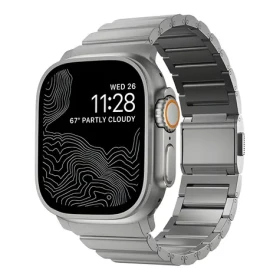 Nomad Titanium Band Natural Hardware / Řemínek pro Apple Watch / 44–49 mm (NM011635858)