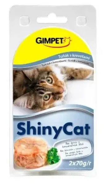 Gimborn konzerva SHINY CAT tun+krevety 2x70g (4002064913582)
