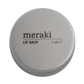 Meraki Přírodní balzám na rty Satin 20 ml, stříbrná barva, kov